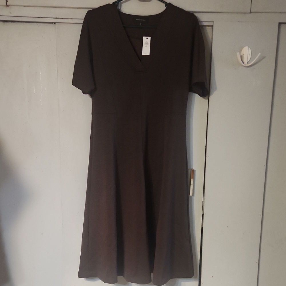 Banana Republic Dark Brown Midi Dress